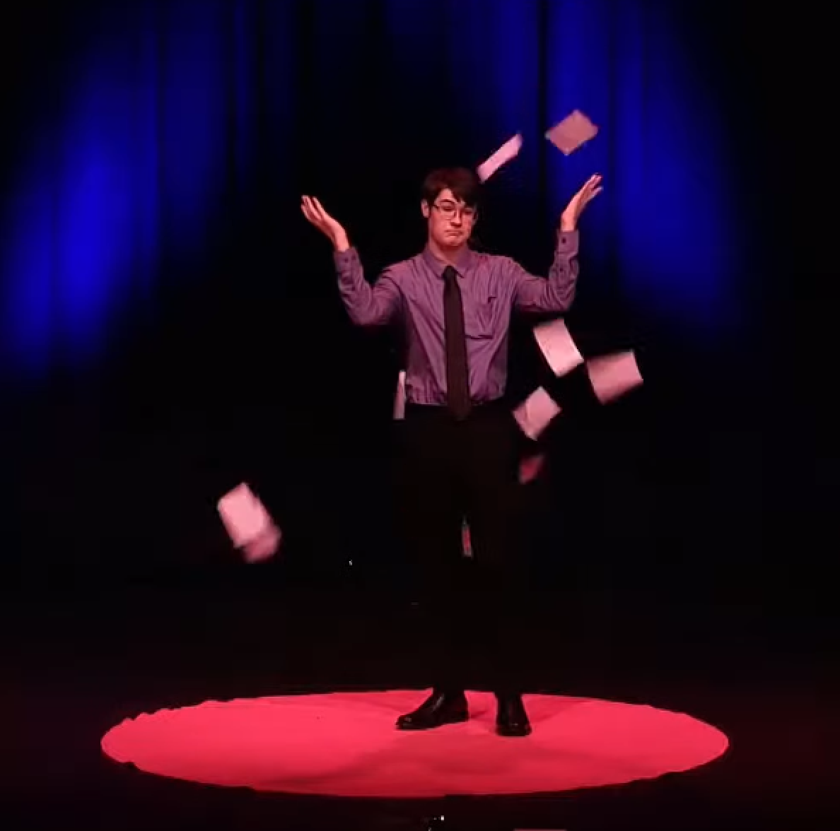 Me giving my TED-Ed talk, The Pollution to Our Problems